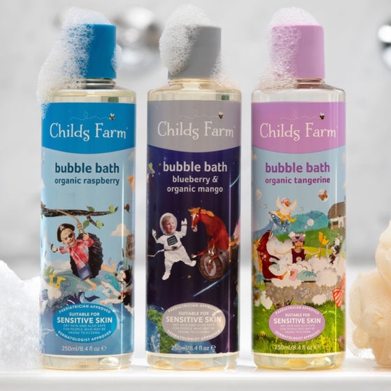 Childs Farm Bubble Bath for Kids: Blueberry & Organic Mango