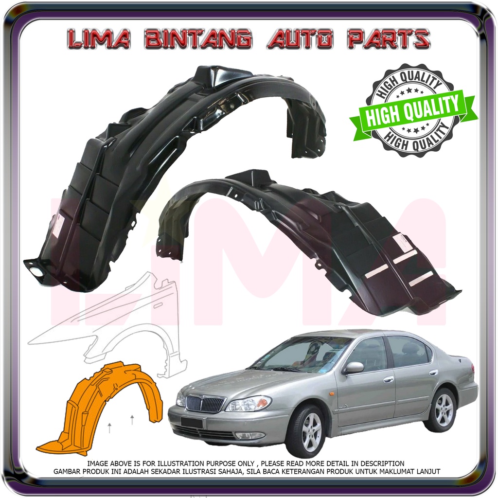 Nissan Cefiro A33 Front Fender Protector , Fender Liner Cover ( Daun