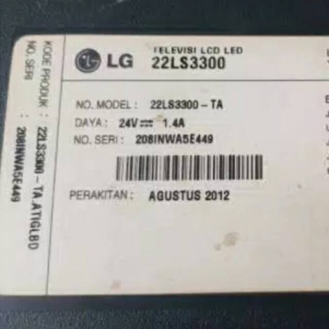 Original LG 22LS3300 feet | Shopee Malaysia