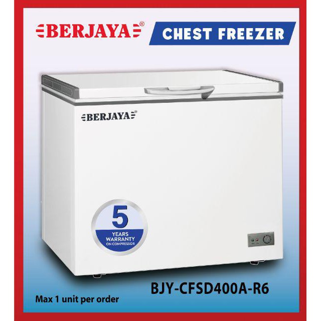 Berjaya Premium 160l Chest Freezer Bjy Cfsd200a R6 White 5 Years Compressor Warranty Shopee 7633