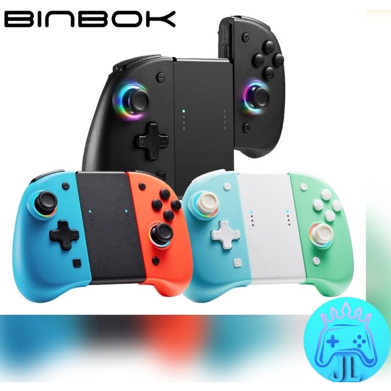 (NEW)NSW Nintendo Switch Binbok JoyCon RGB Wireless Controller 8