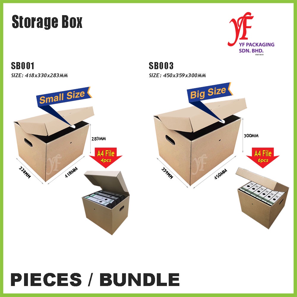 Storage Box, Document Box, Archive Box (5 pcs) Malaysia