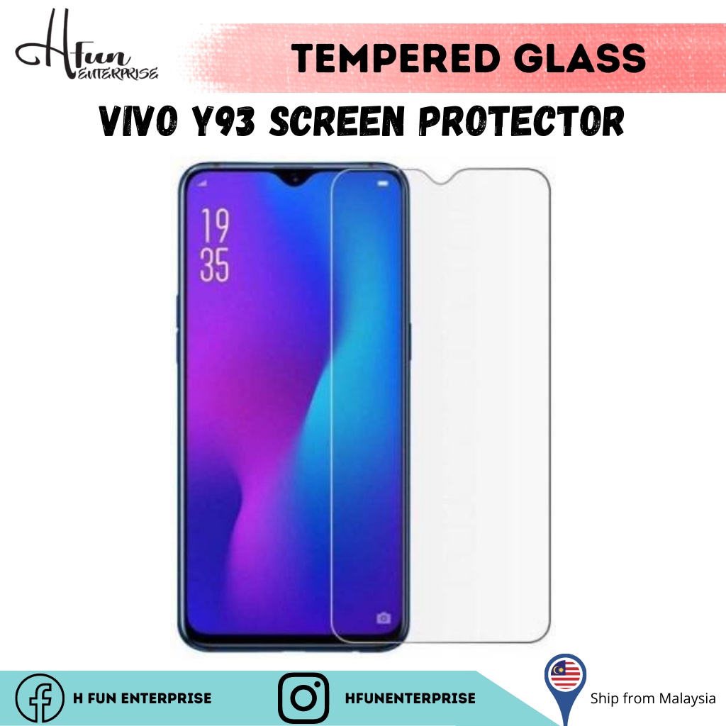 HFE Vivo Y93 Clear Tempered Glass Screen Protector (Not Curved Screen