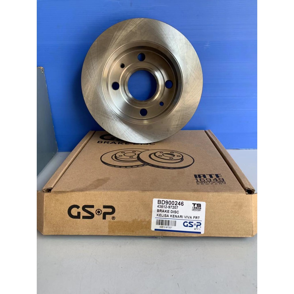 GSP PERODUA KELISA KENARI VIVA FRONT BRAKE DISC ROTOR (1 SET) | Shopee ...