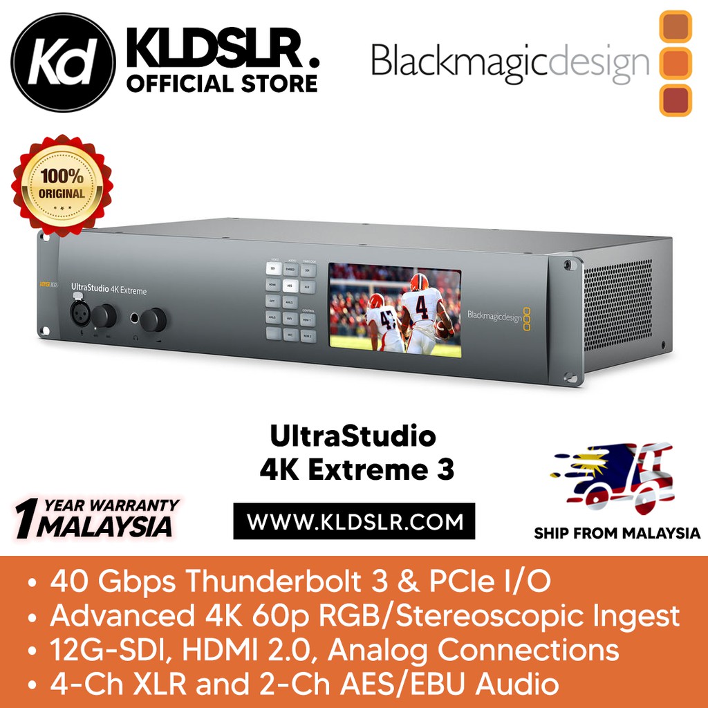 Blackmagic Design UltraStudio 4K Extreme 3 (Blackmagic Malaysia ...