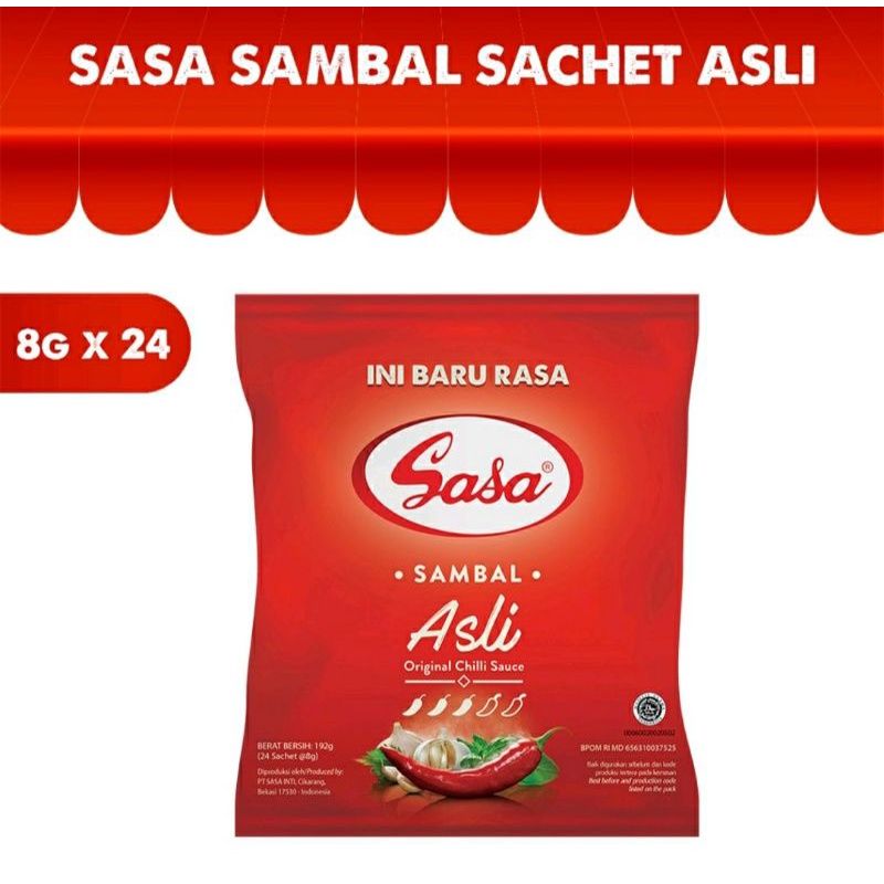 Original Sasa Sambal Sachet 8gr X 24 Shopee Malaysia