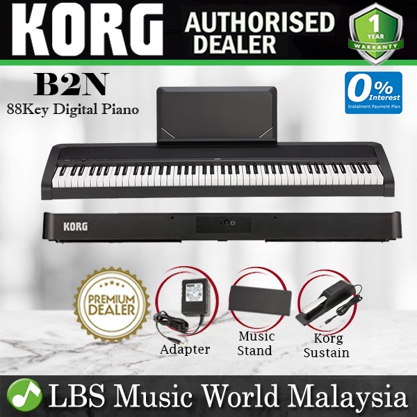 Korg B2N 88 Key Digital Piano Natural Touch Keyboard with Korg