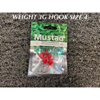 Mustad Match Jighead Red 3g & 5g for Soft Plastic SP