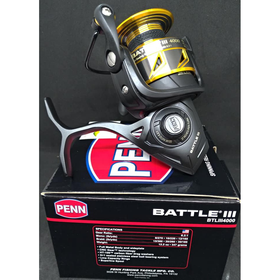 Penn Battle III Spinning Reel 4000 6.2:1 | BTLIII4000