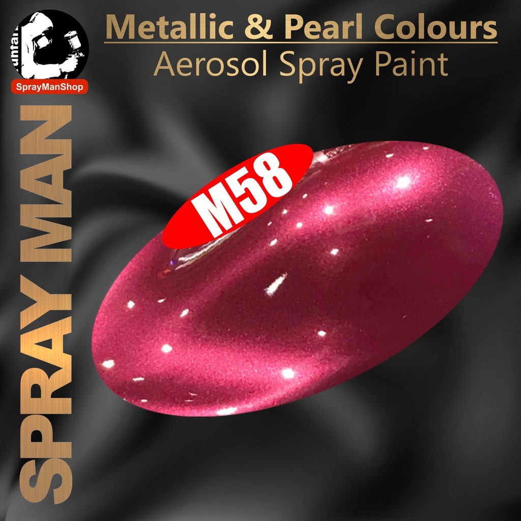 Spray Man Metallic & Pearl Aerosol Spray Paint 2K Basecoat (Orange Red Series) 400ml Shopee