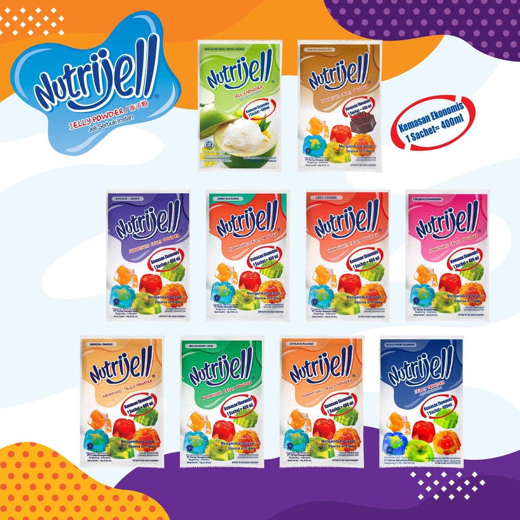 Nutrijell Jelly Powder Sachet (Multiple Flavor/ Yogurt Flavor/ Balanced