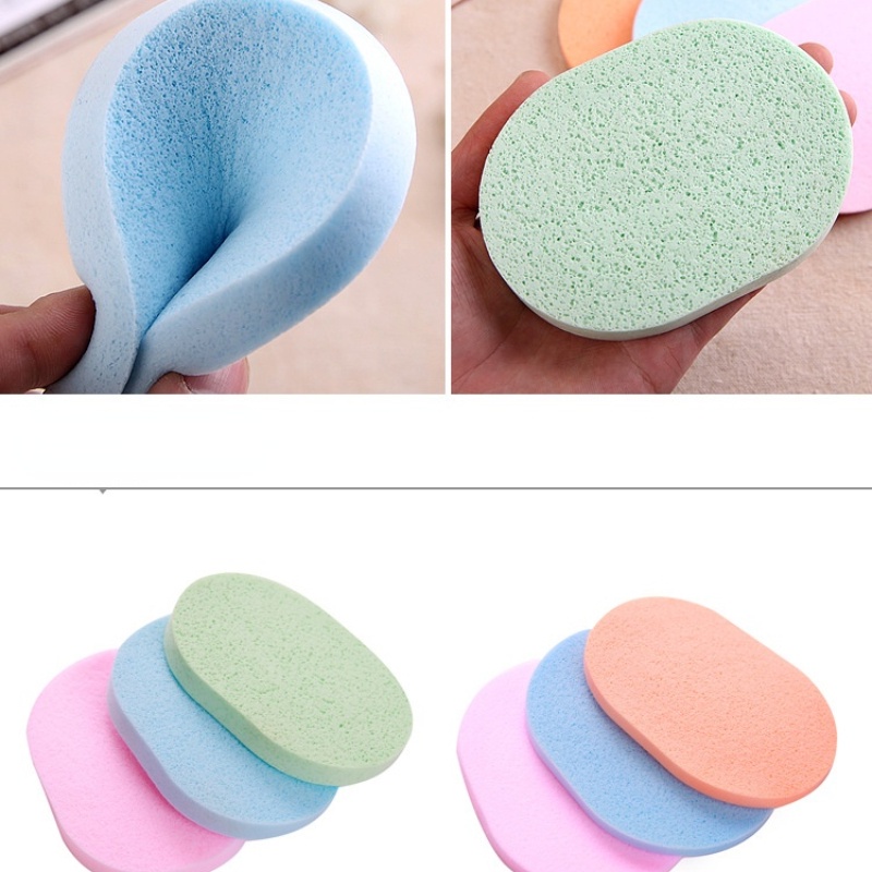 1pc Cleansing Powder Puff Sponge Face Wash dry puff Shopee Malaysia