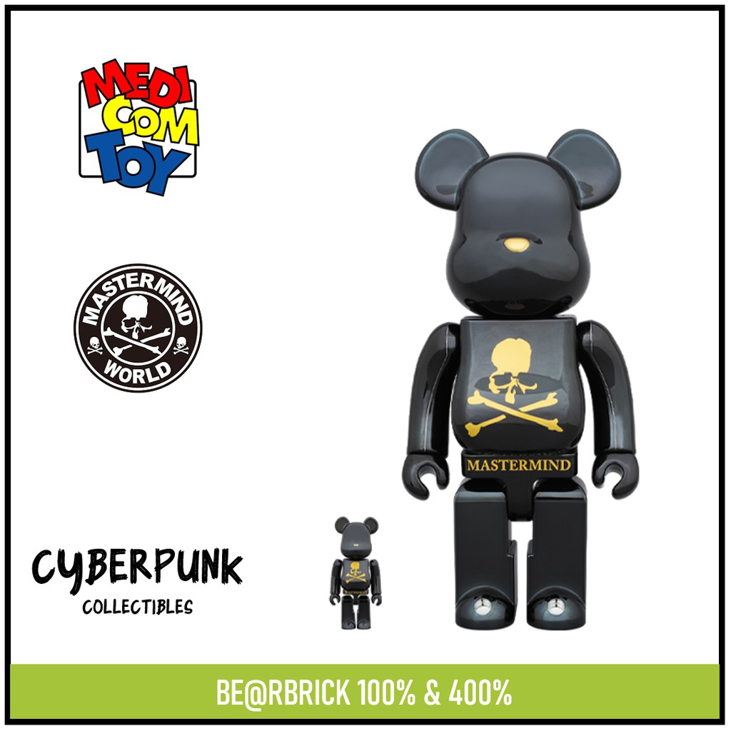 Mastermind japan black & gold   % Bearbrick by    Trampt Library