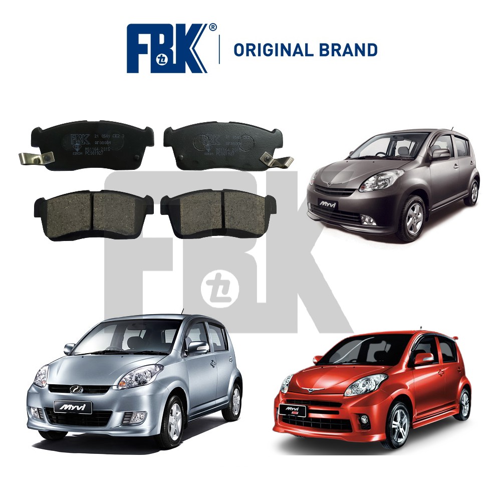 FBK Disc Brake Pad Front - Perodua Myvi 1st Gen 2005-2011 (Without ...