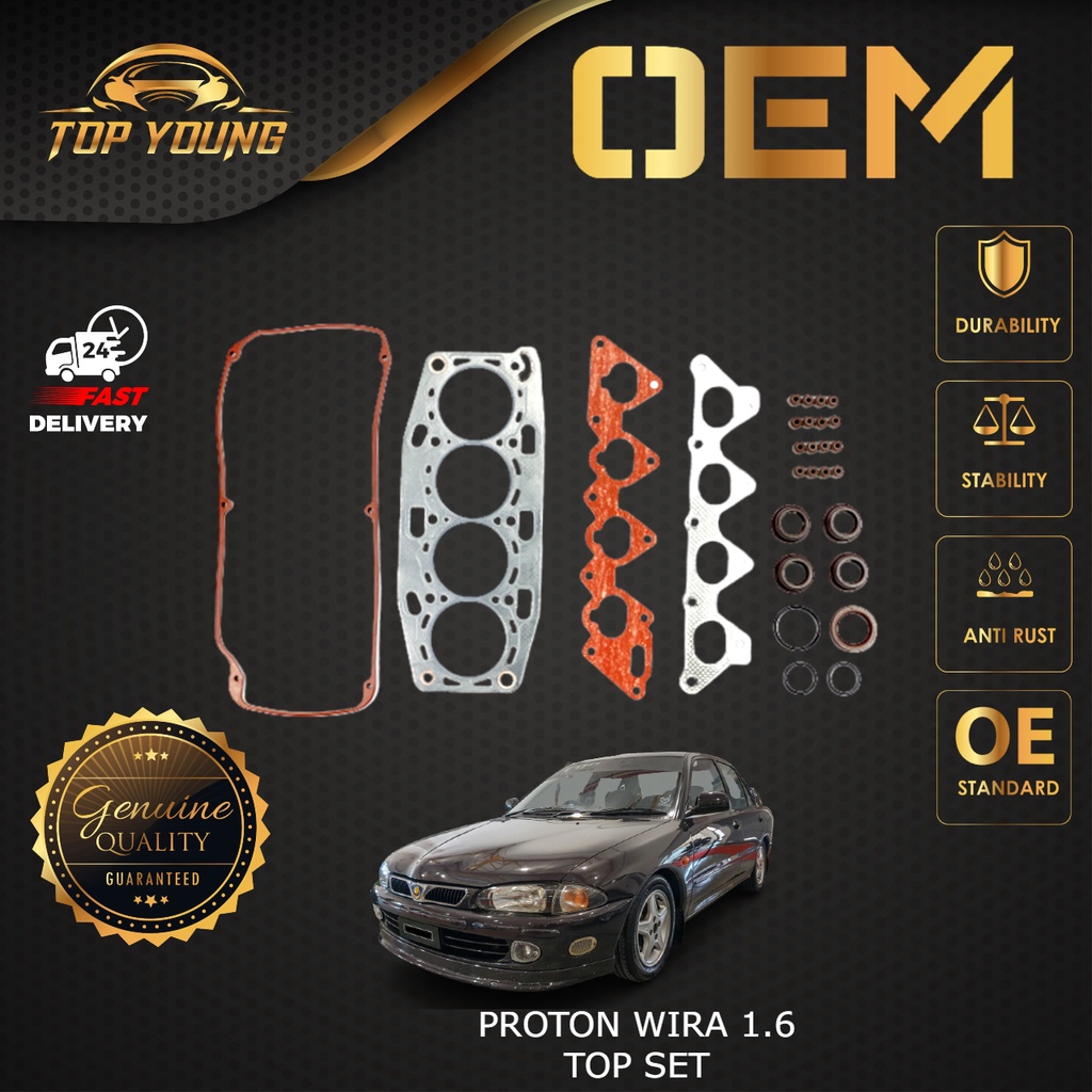 ENGINE TOP SET PROTON WIRA 1.6 ORIGINAL QUALITY TOP SET GASKET