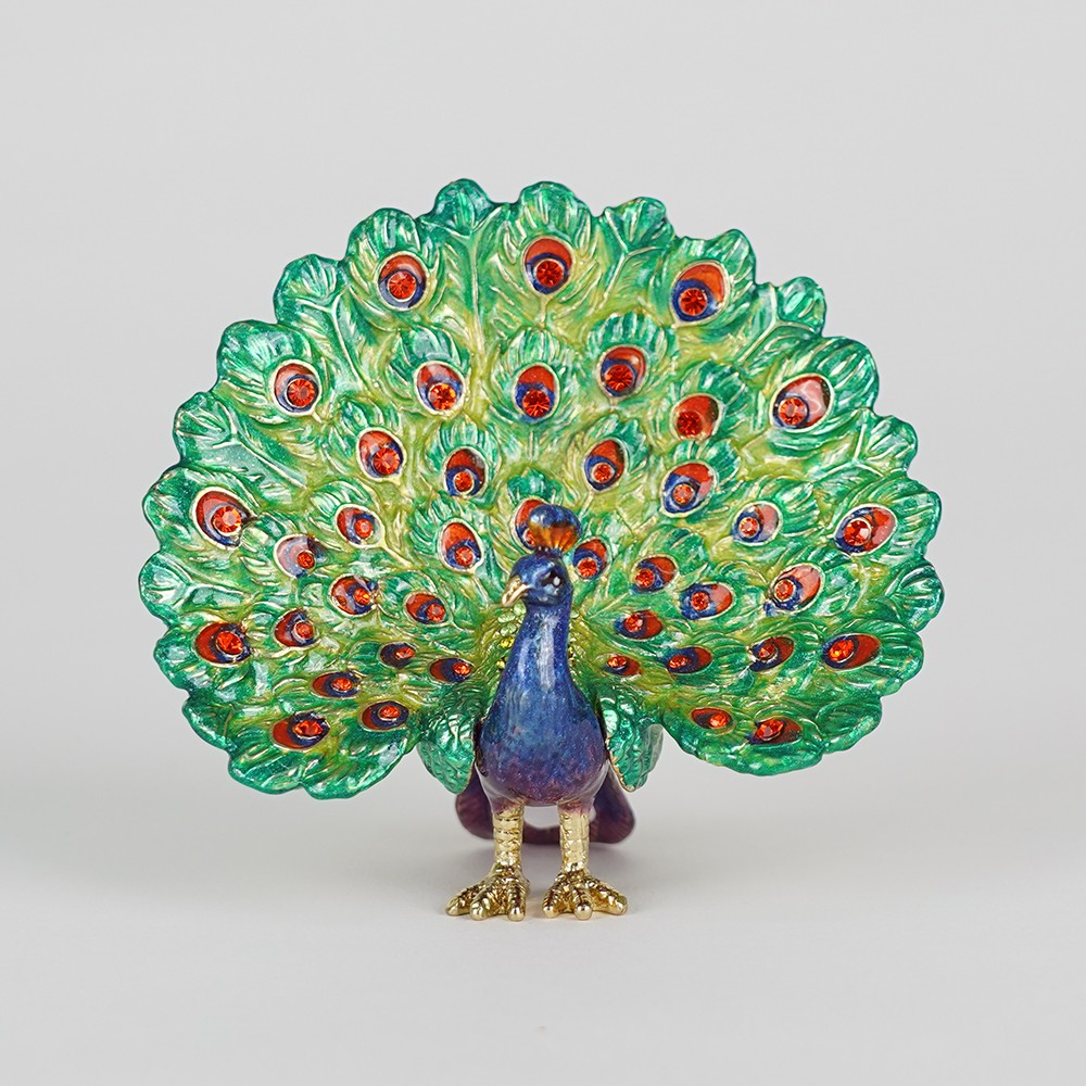 置物 彫像 楽園の 孔雀 の像 ガーデニング 庭 Peacock ornament statue-