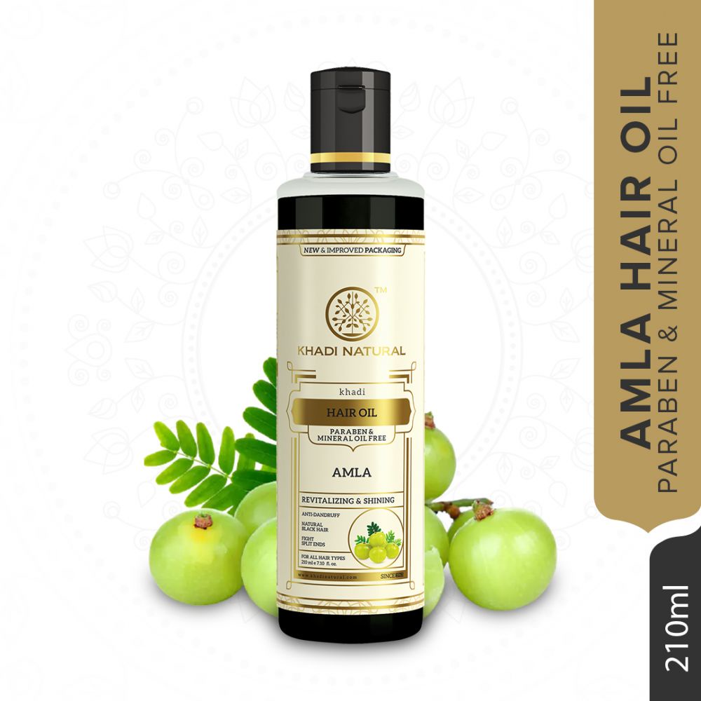 Khadi Natural Pure Amla Hair Oil 210ml | Shopee Malaysia