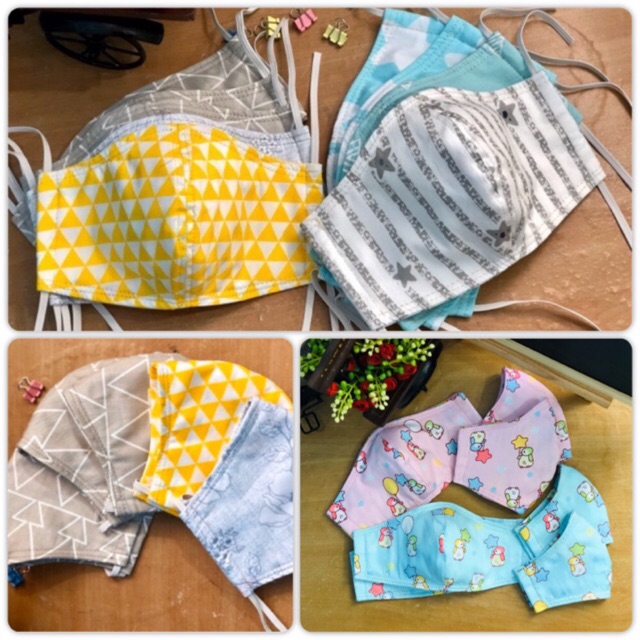 🔅Ready Stock🔅4 layer Handmade Adult Cotton face mask washable (can ...