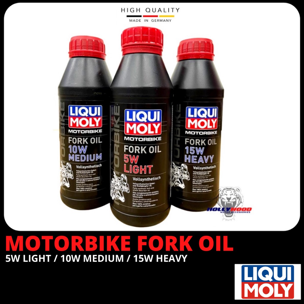 LIQUI MOLY FORK OIL SUSPENSION OIL FULLY SYNTHETIC 5W LIGHT 10W MEDIUM ...