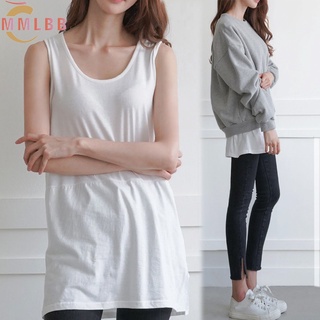 Summer Sleeveless Women Tank Top & Vest Korean Loose Fitting Outerwear Sexy  Casual White Round Neck Sleeveless T-shirt Women