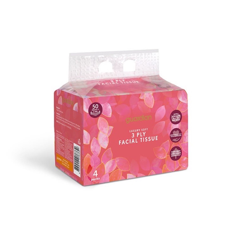 Guardian Luxury Soft Facial Tissue 4x50sheets (3ply) Shopee Malaysia