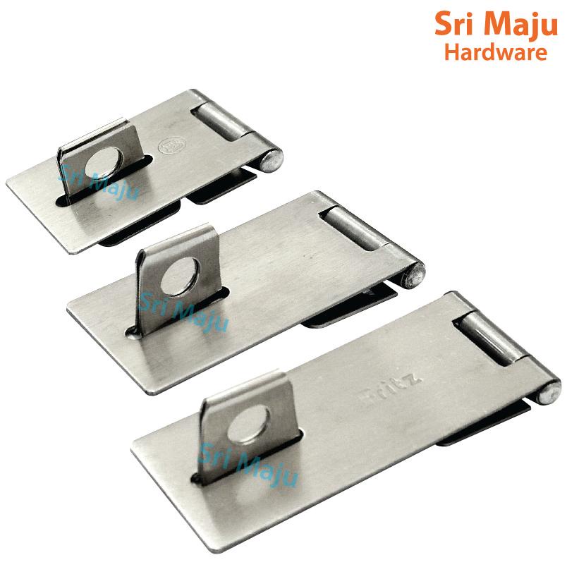 MAJU Solid Stainless Steel Hasp & Staple for Safety Security Door Bolt ...