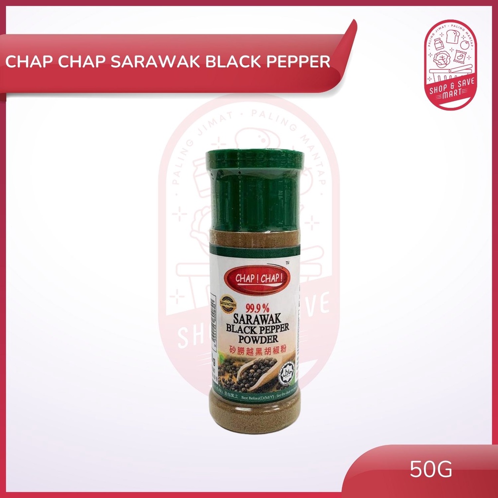 Chap Chap Sarawak Pepper Powder - 50g (Flavor: White Pepper/ Black ...