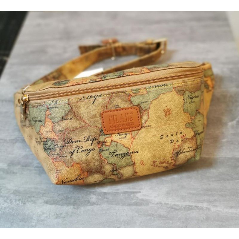 New arrivals Alviero Martini Map Unisex Waist Pouch Shopee Malaysia