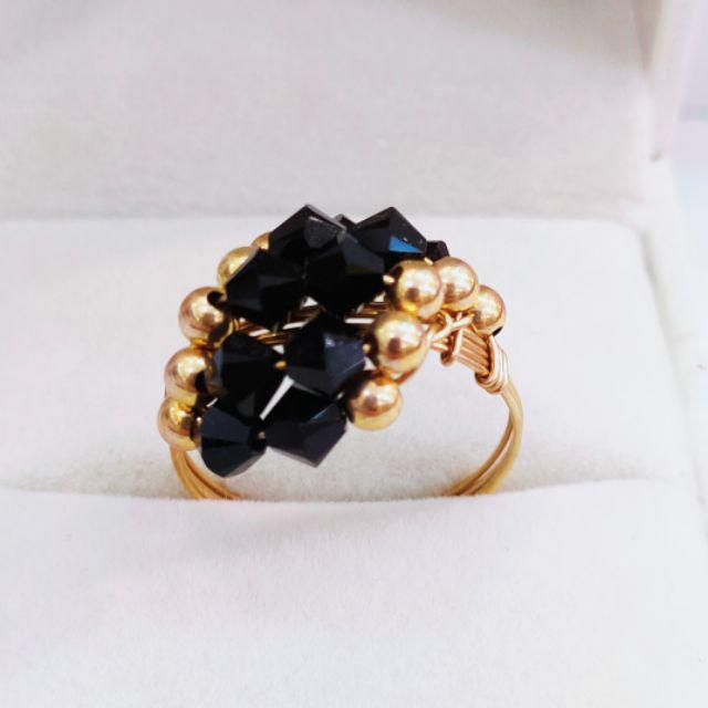 Suasa Cincin 14k Emas Crystal From Austria Sw Shopee Malaysia