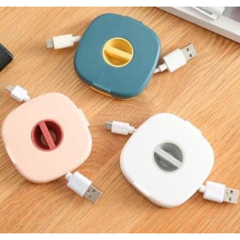 rotatable headphone cable data cable storage box multifunction desktop
