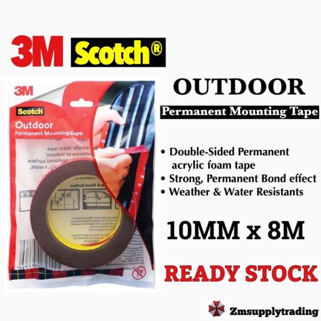 Outdoor double sided clearance tape