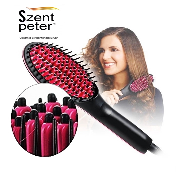 Szent Peter Heated Ceramic Hair Brush Shopee Malaysia