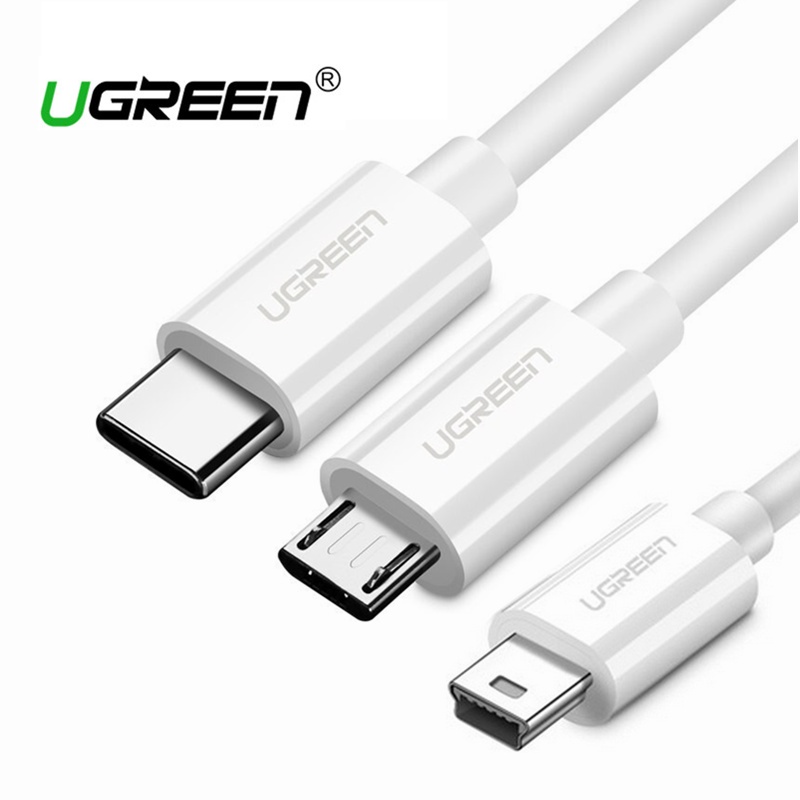 Ugreen 1.5M 2A Type-C To Micro USB Data Cable Type-C To Mini USB Cable ...