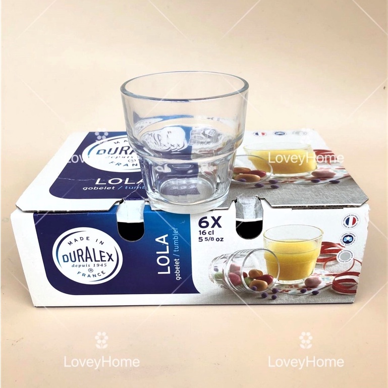 Lucky Glass Duralex Picardie Clear Tumbler Tempered Glass Coffee Cup Latte Juice Cawan Kaca 8404