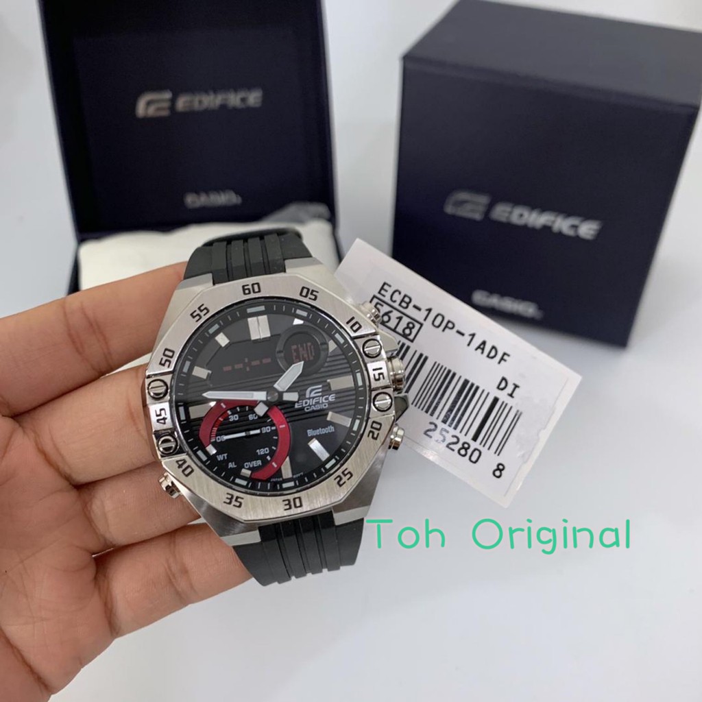 100 ORIGINAL CASIO EDIFICE WATCH ECB 10P 1A ECB10P1 Shopee