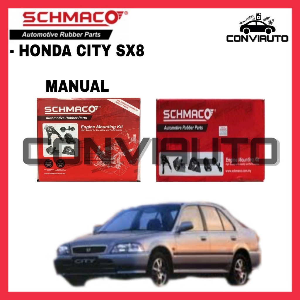 HONDA CITY SX8 MANUAL SCHMACO ENGINE MOUNTING KIT SET (4PCS IN 1 SET