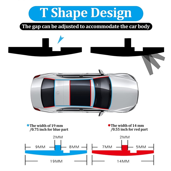 Car Windscreen Windshield Rubber Seal Strip Roof Window Door Edge Sound ...