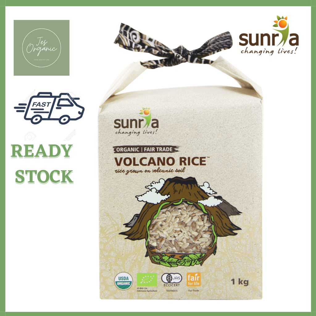SUNRIA Volcano Organic Rice 1kg | Shopee Malaysia