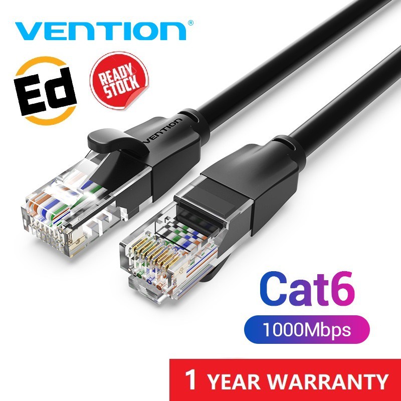 [ READY STOCK ] Vention CAT6 5-30M Ethernet Cable UTP RJ45 High Speed
