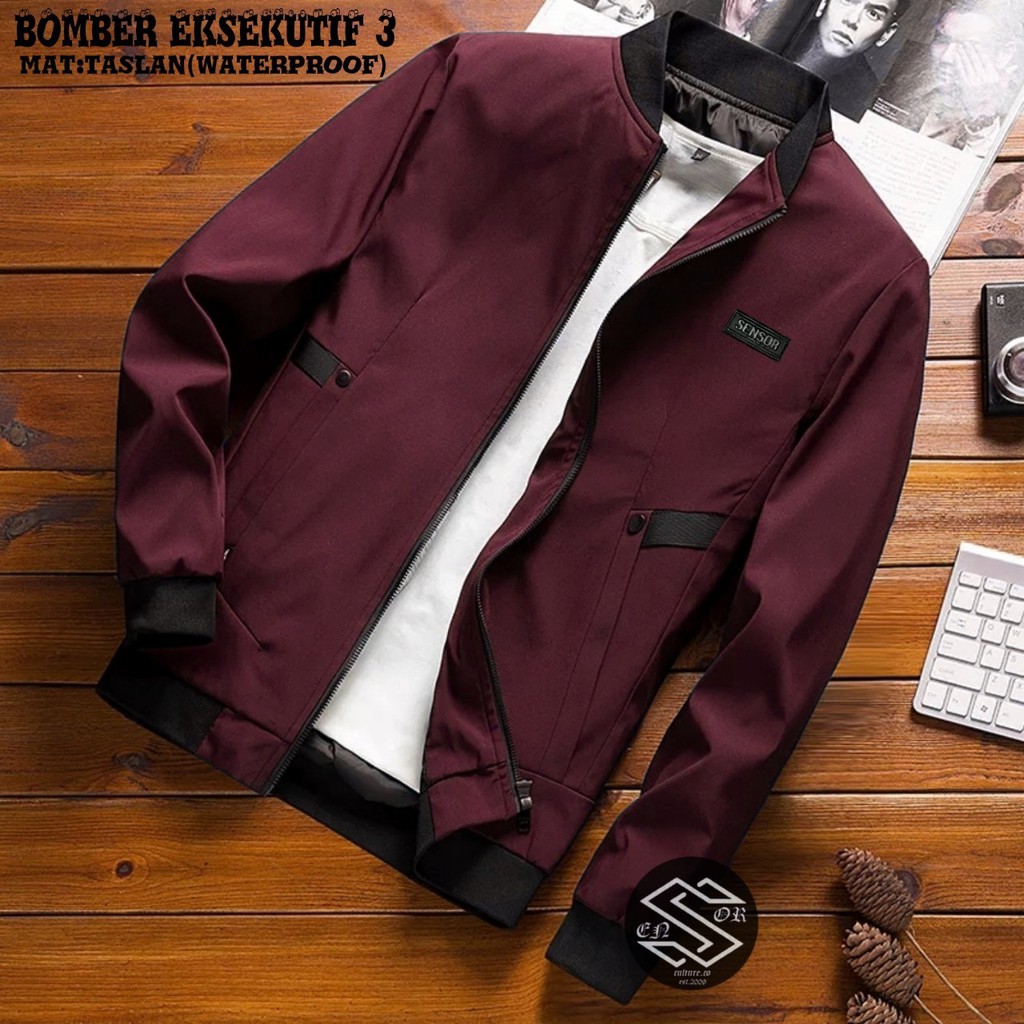 Men's Waterproof Jacket/BOMBER Jacket/Executive BOMBER Jacket 2 3 MAN ...