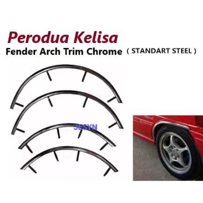 PERODUA KELISA FENDER ARCH TRIM CHROME Shopee Malaysia