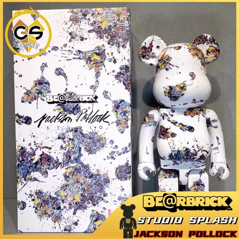 BEARBRICK X JACKSON POLLOCK STUDIO SPLASH 400% | Shopee Malaysia