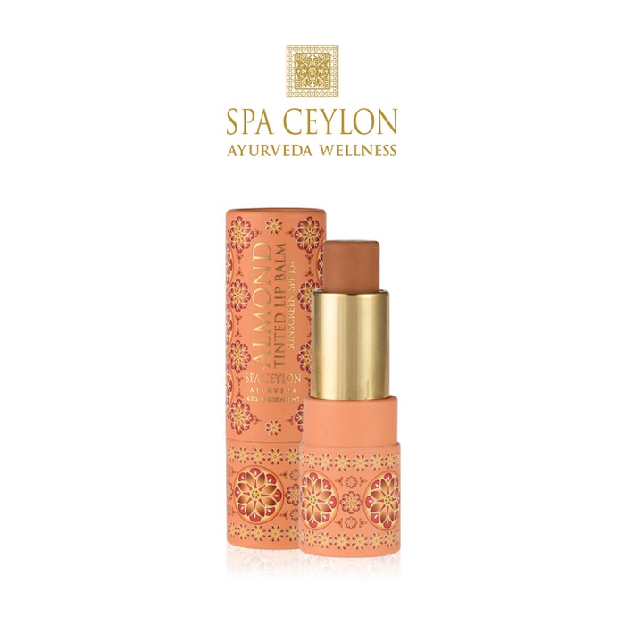 Spa Ceylon Ayurveda ALMOND TINTED LIP BALM Clove/Honey (4g) Shopee