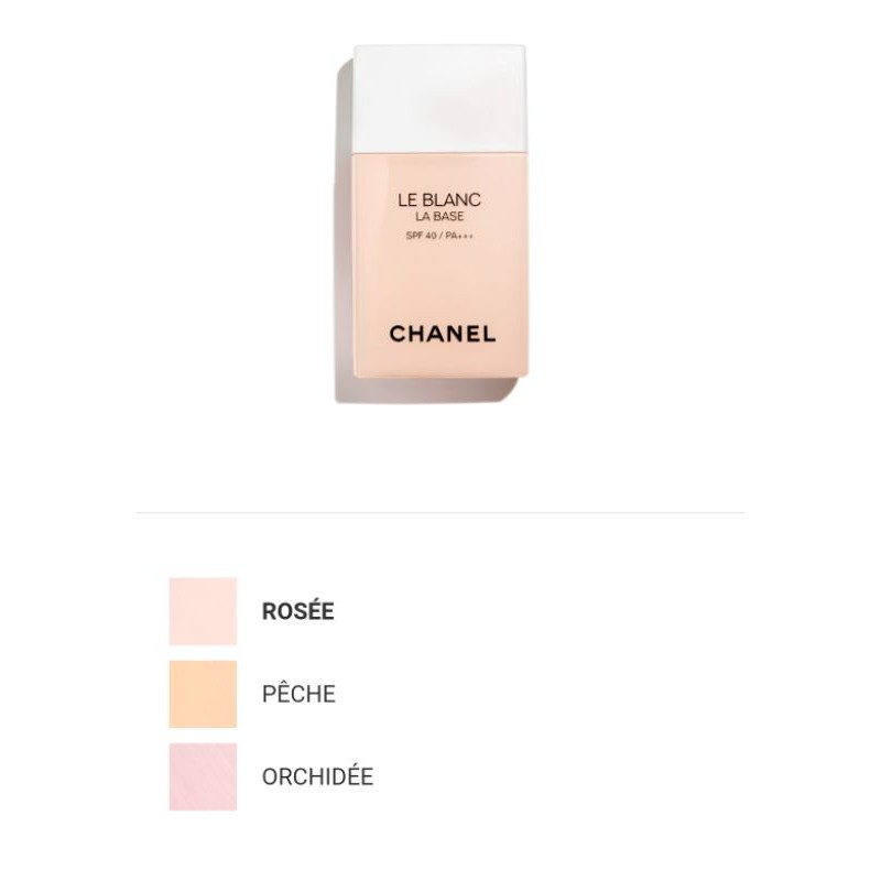 CHANEL Le Blanc La Base SPF40 PA+++ 30ml available now at Beauty Box Korea