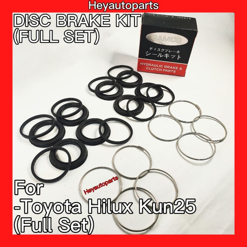 Disc Brake Kit Full Set For Toyota Hilux Kun Ln Front Brake Caliper Repair Kit