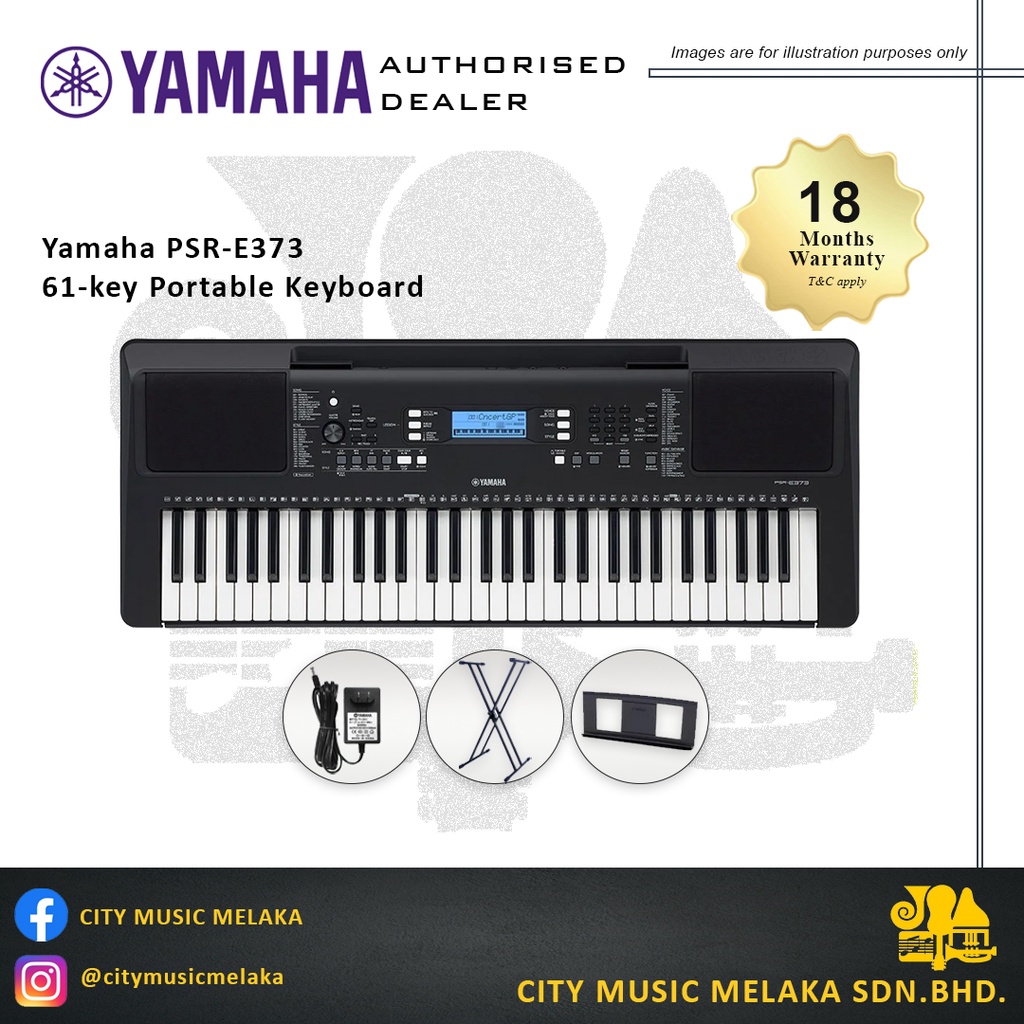 Yamaha PSR-E373 61-Key Portable Keyboard | Shopee Malaysia