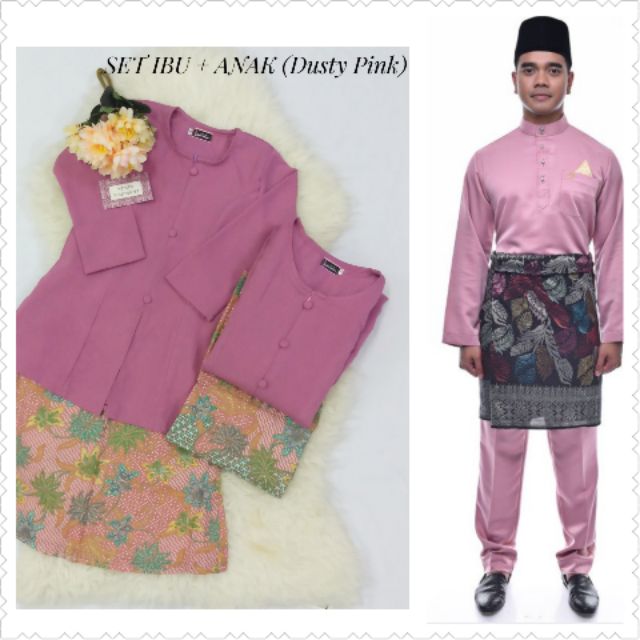 🍁SET RAYA FAMILY🍁AYAH🍁IBU🍁ANAK P & L🍁 | Shopee Malaysia
