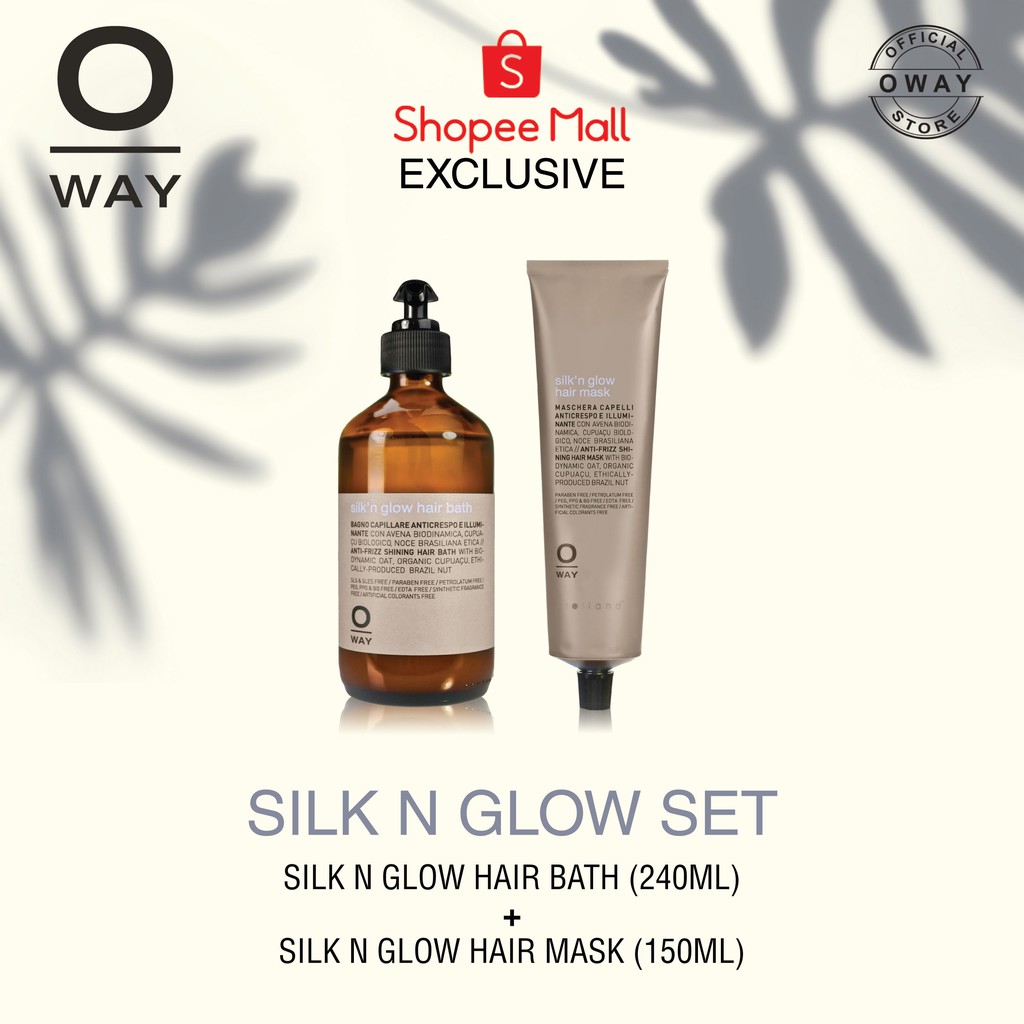 Silk N Glow Set Oway Silk N Glow Hair Bath Ml Oway Silk N Glow Hair Mask Ml Shopee