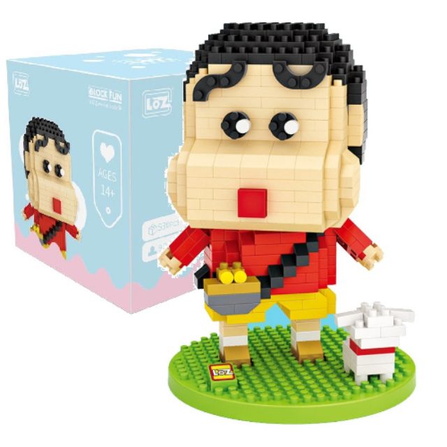 LOZ Shin Chan 9203 Crayon Cartoon Character iBlock Fun Diamond Blocks ...
