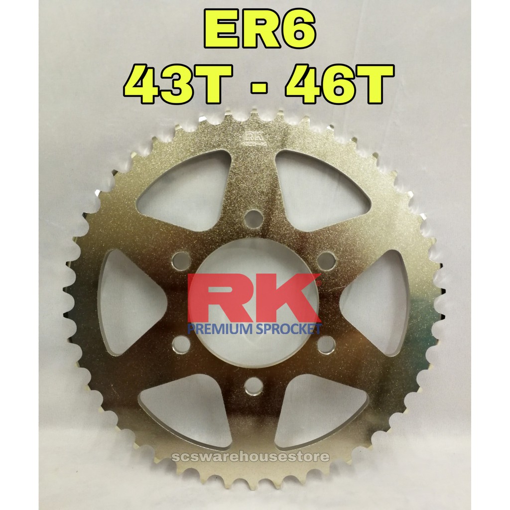 Rk Rear Sprocket Kawasaki Versys 650 Er6 Z800 Z750 Vulcan Z650 Ninja650 Rk 520 Ready 8468